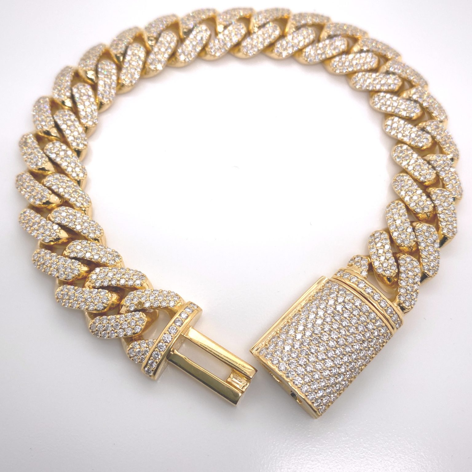 Mens Cuban Link Diamond Bracelet Woodbridge Jewelery Exchange